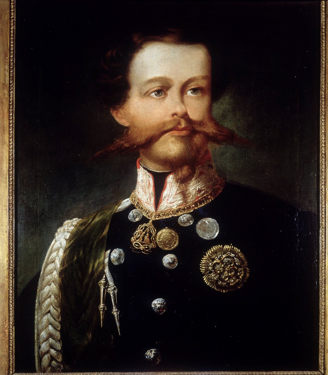 Gerolamo (Girolamo) Indunon muotokuva Victor Emmanuel II:sta (Victor-Emmanuel) (Vittorio Emanuele) (1820 - 1878). Risorgimenton museo. Milano. tekijältä Gerolamo Induno