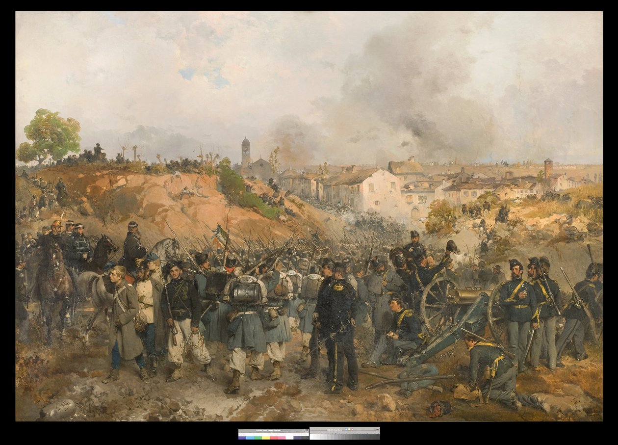 Palestron kukistuminen, 30. toukokuuta 1859 tekijältä Gerolamo Induno