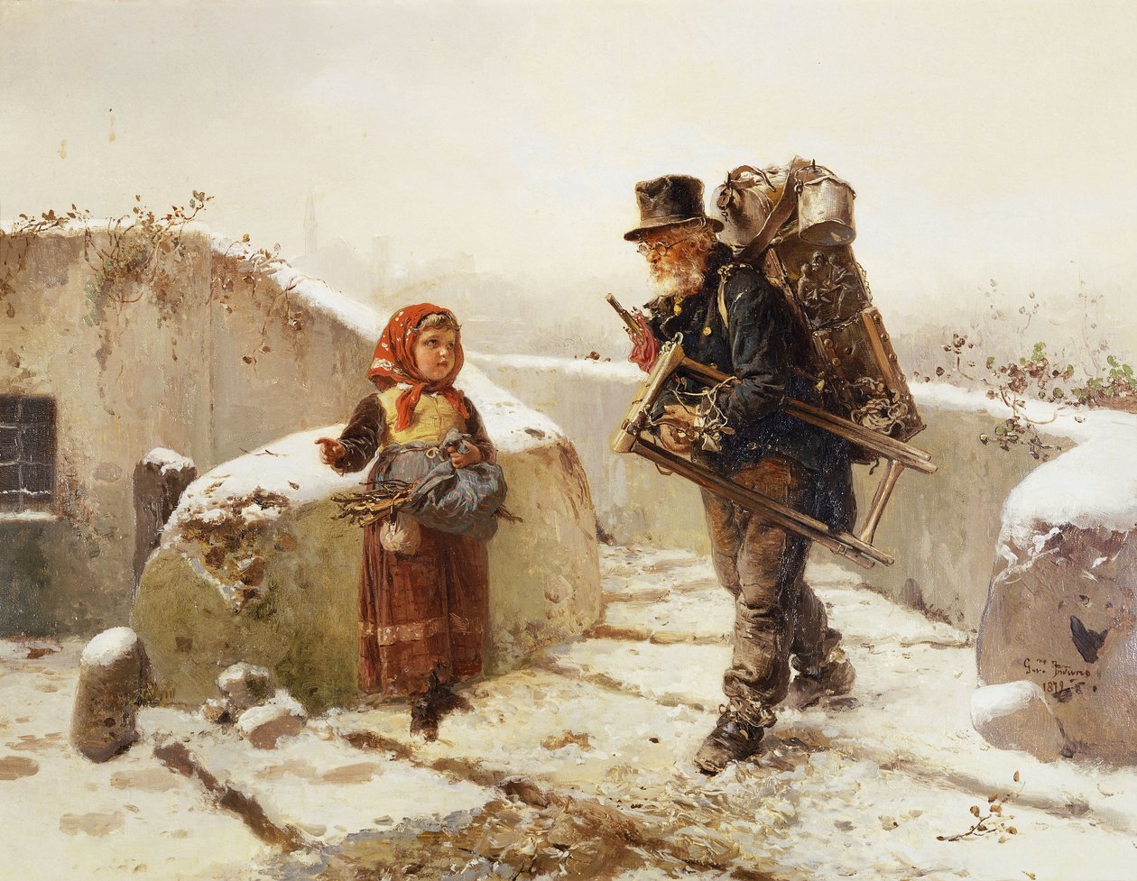 Pedlar tekijältä Gerolamo Induno