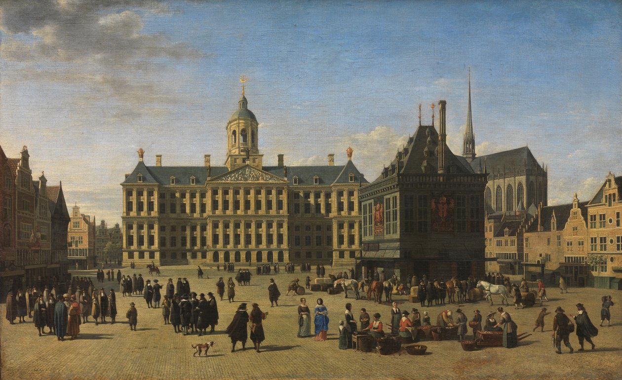 Dam, Amsterdam tekijältä Gerrit Adriaensz Berckheyde