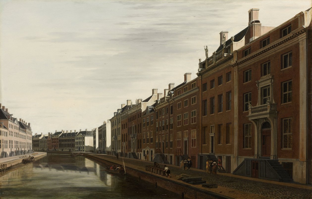 "Golden Bend" Herengrachtissa Amsterdamissa lännestä katsottuna, 1672 tekijältä Gerrit Adriaensz Berckheyde