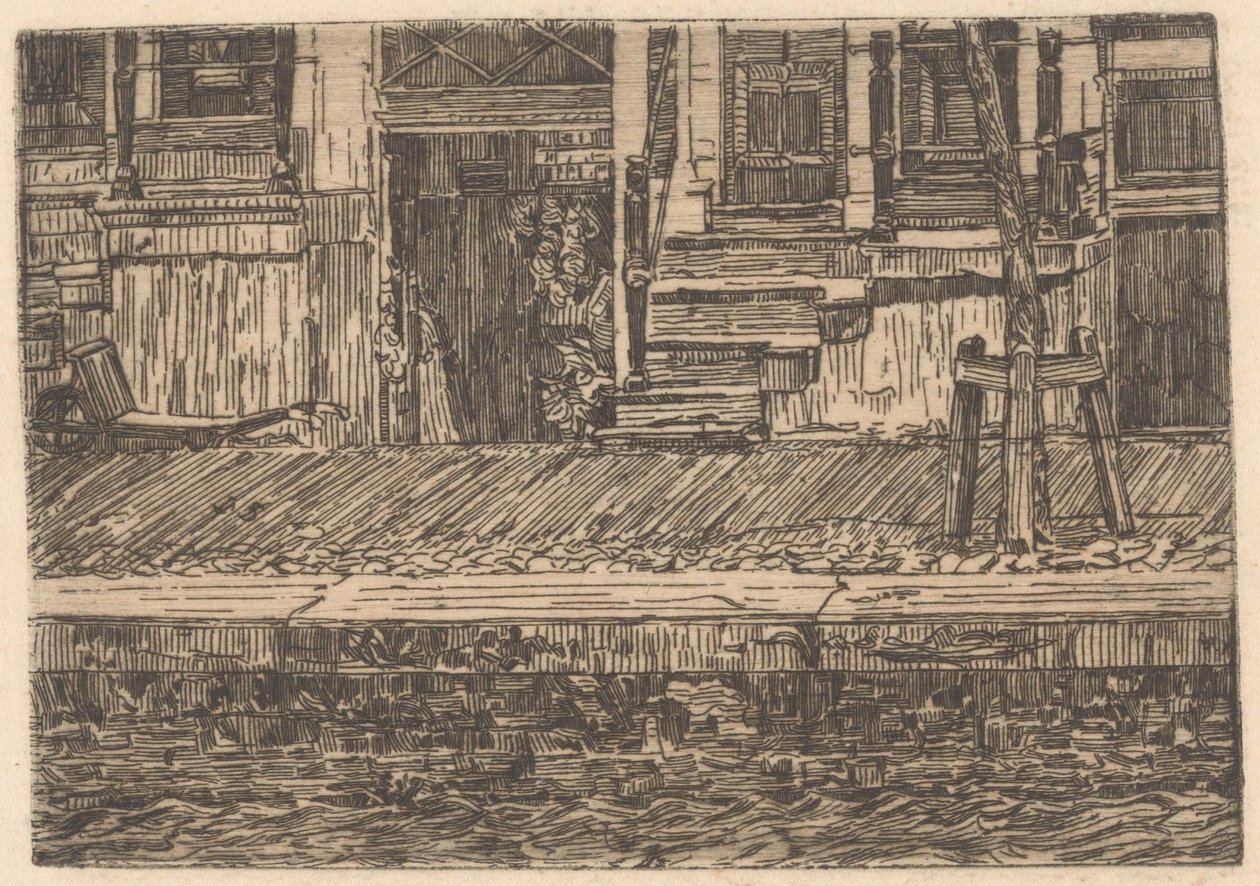 Kellarit laiturilla tekijältä Gerrit Haverkamp (signed by artist)