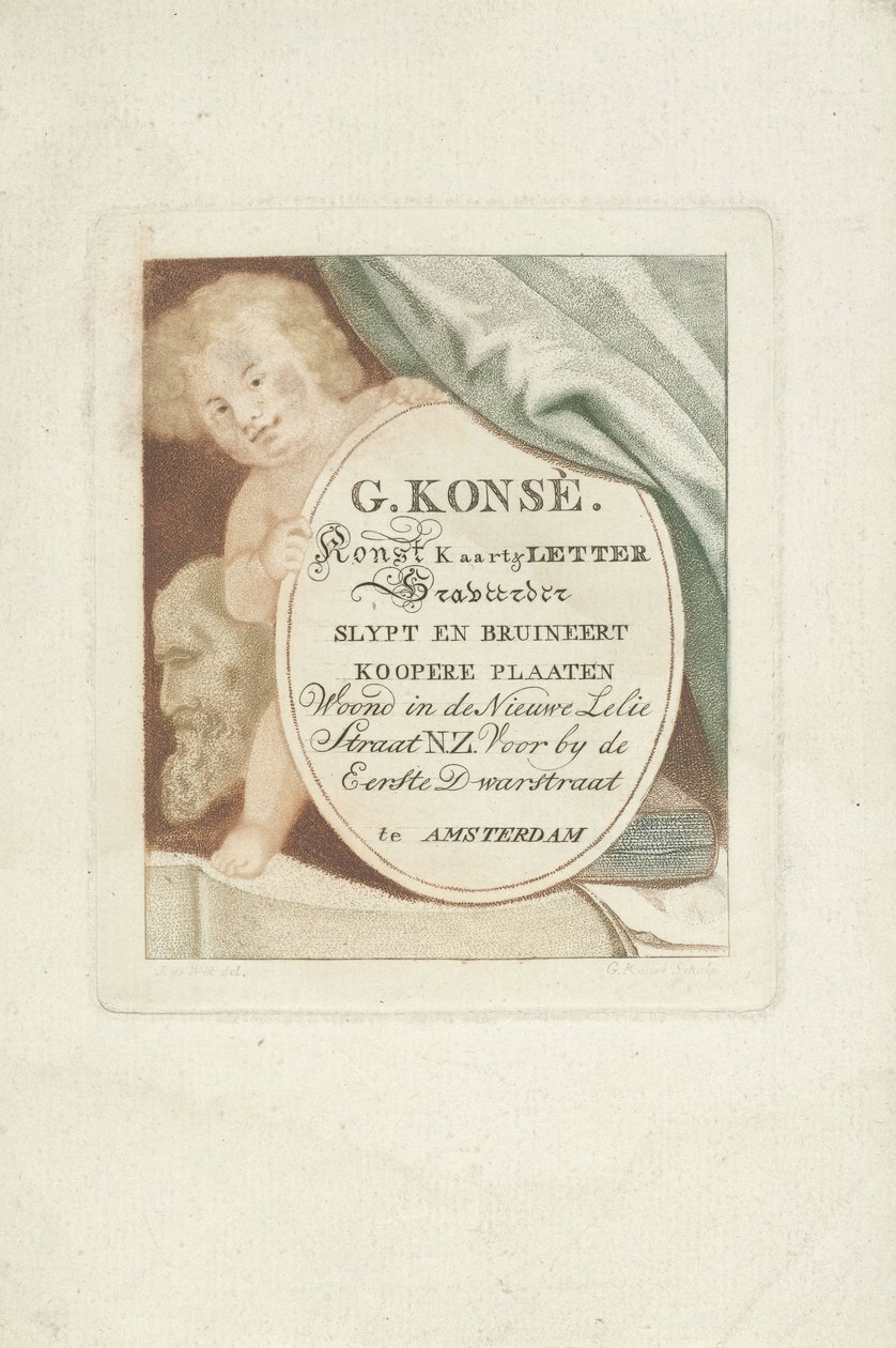 Gerrit Konsén käyntikortti tekijältä Gerrit Konsé