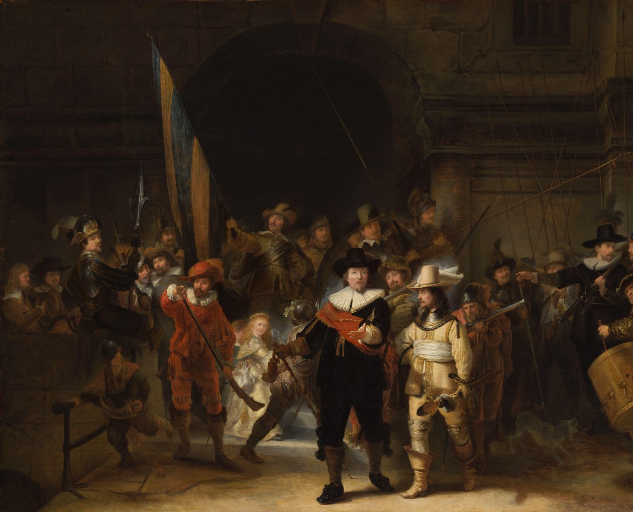 Kopio Yövartiosta Kapteeni Frans Banning Cocqin ja luutnantti Willem van Ruytenburchin yhtiö, joka tunnetaan nimellä "Yökello" tekijältä Gerrit Lundens (attributed to)