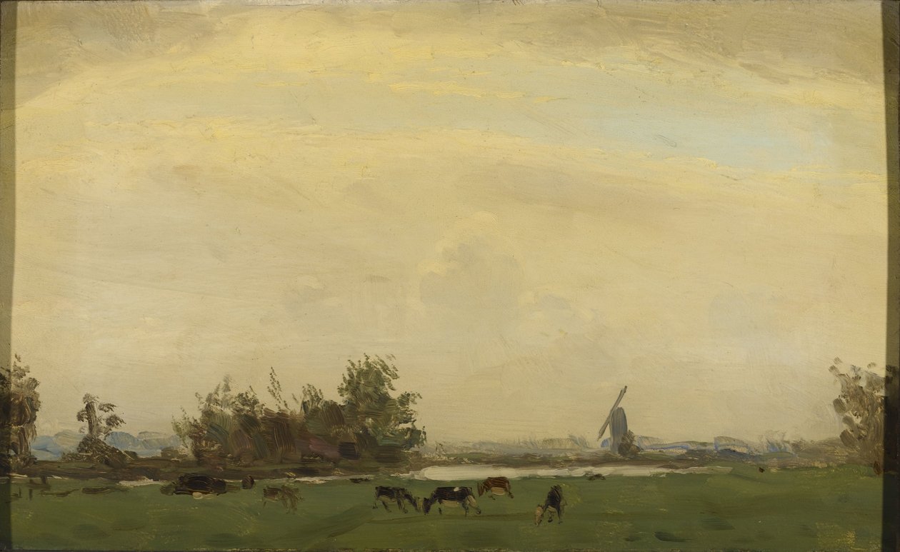 Niittymaisema Spaarnella tekijältä Gerrit Willem Dijsselhof
