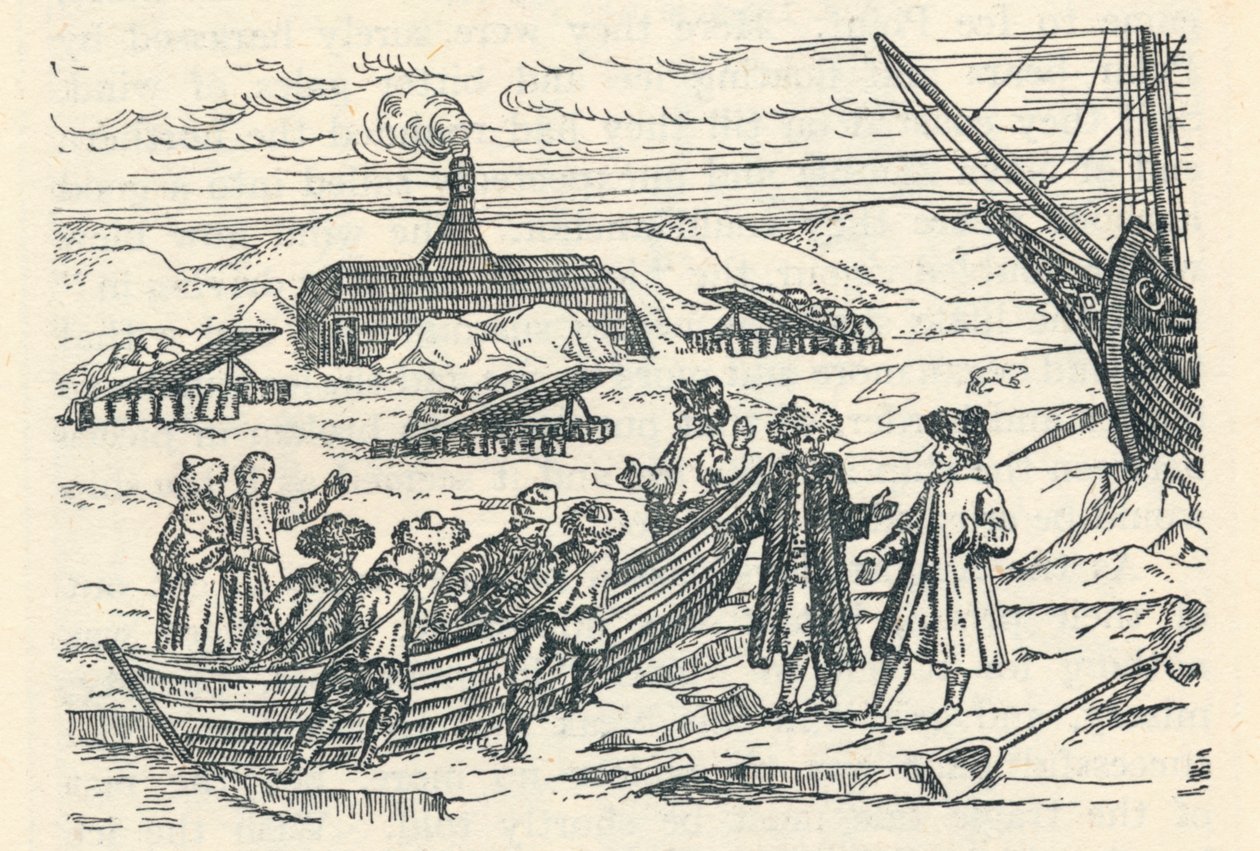 Barents arktisella alueella: Kota, jossa talvehtimme, 1598, 1912 tekijältä Gerrit de Veer