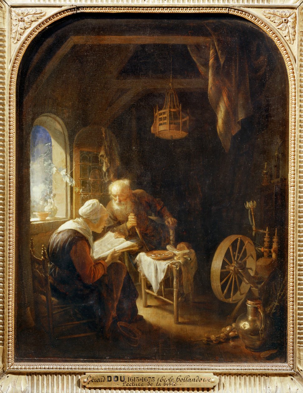 Raamatun lukeminen tai Anne ja Tobias ... tekijältä Gerrit or Gerard Dou