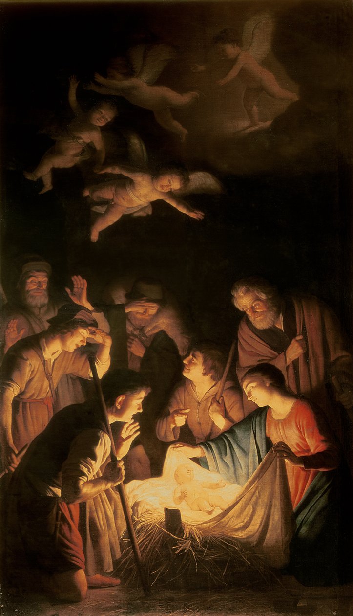 Paimenten palvonta, 1617 tekijältä Gerrit van Honthorst