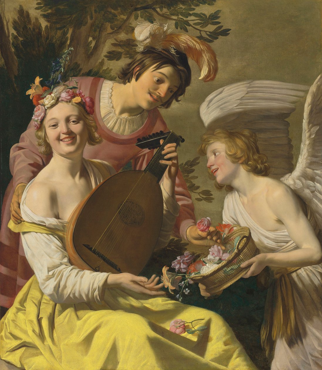 Rakkauden allegoria (öljy kankaalle) tekijältä Gerrit van Honthorst
