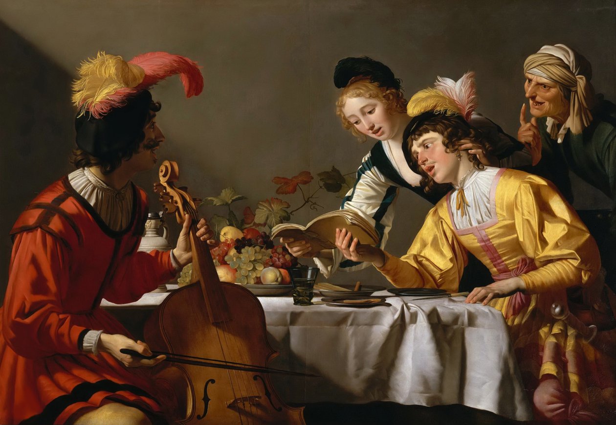 Konsertti, noin 1627. tekijältä Gerrit van Honthorst