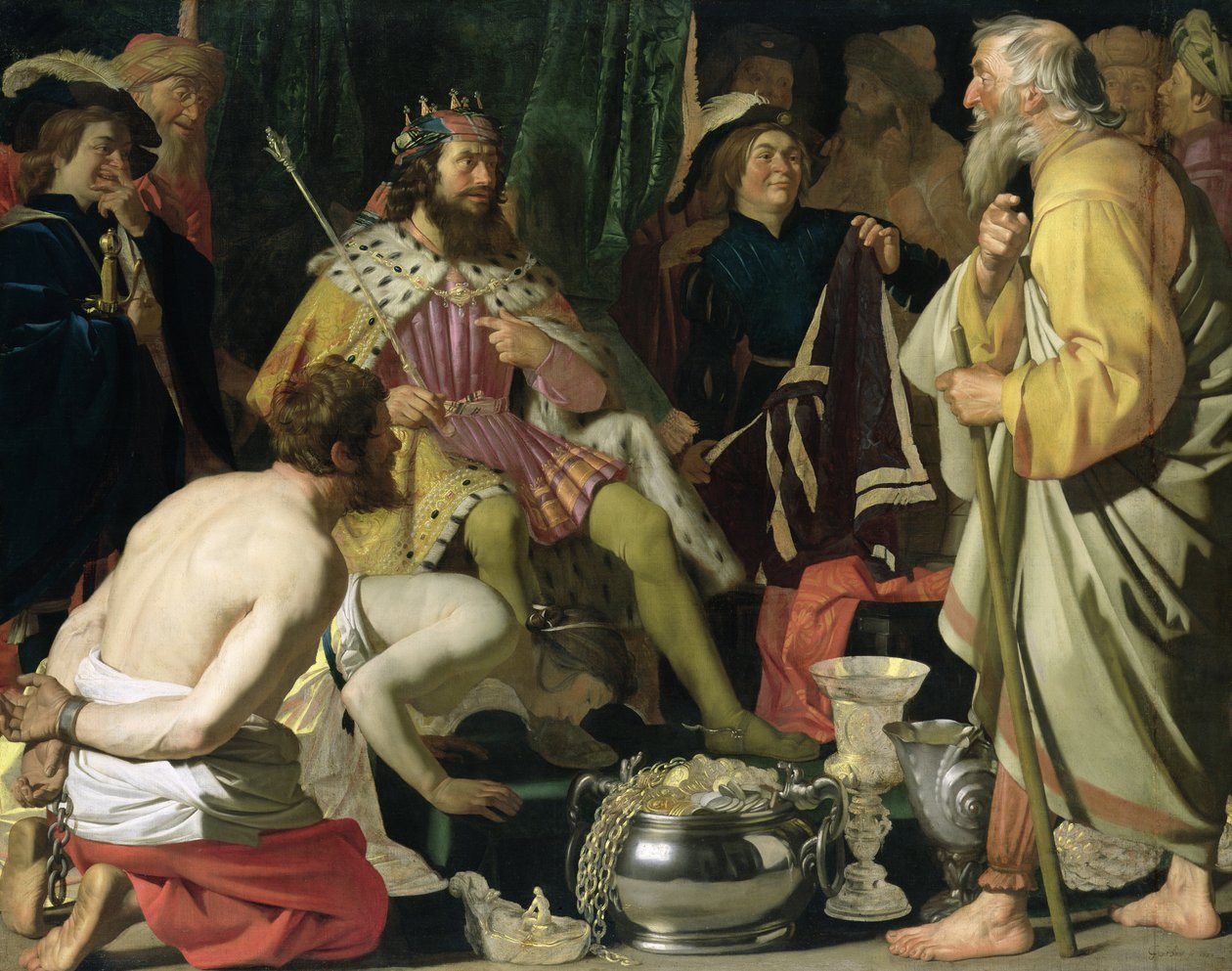 Kroisos ja Solon, 1624 tekijältä Gerrit van Honthorst