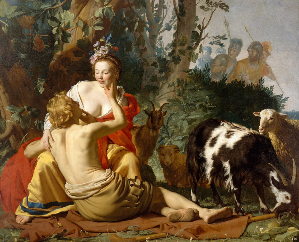 Granida ja Daifilo, 1625 tekijältä Gerrit van Honthorst