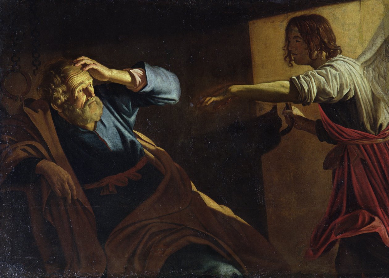 St. Peter vapautettiin vankilasta tekijältä Gerrit van Honthorst