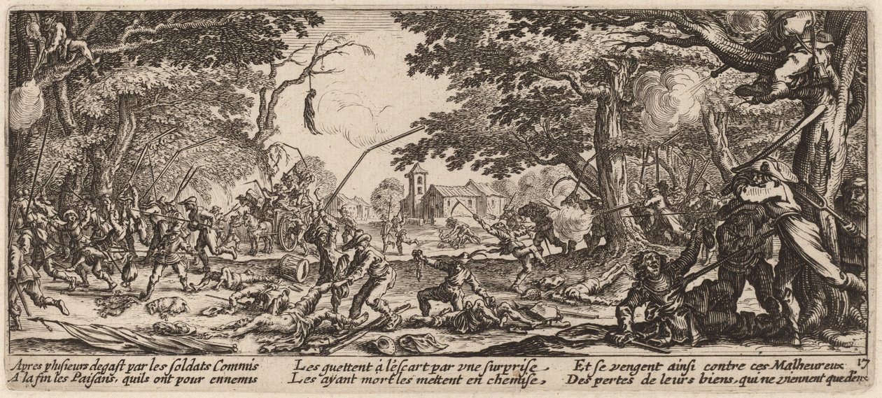 Talonpojat kostavat itsensä tekijältä Gerrit van Schagen after Jacques Callot
