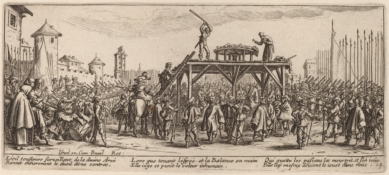 Pyörä tekijältä Gerrit van Schagen after Jacques Callot