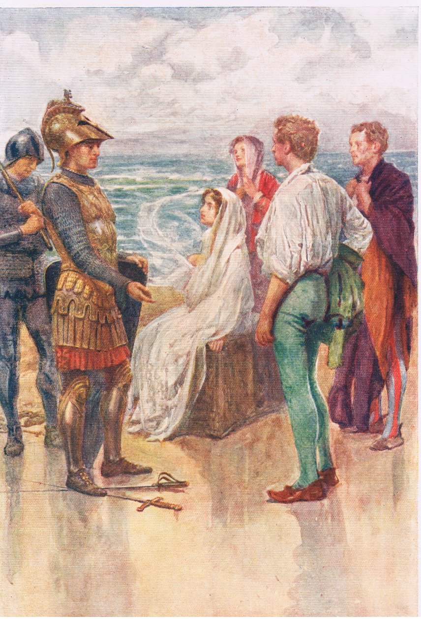 The Judgement of Artegall, Stories from the Faerie Queen, julkaisija George Harrap and Company tekijältä Gertrude E. Demain (after) Hammond