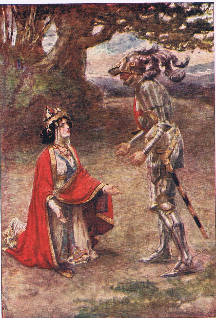 Punaisen Ristin ritari voitettiin täysin, Stories from the Faerie Queen julkaisi George Harrap and Company tekijältä Gertrude E. Demain (after) Hammond