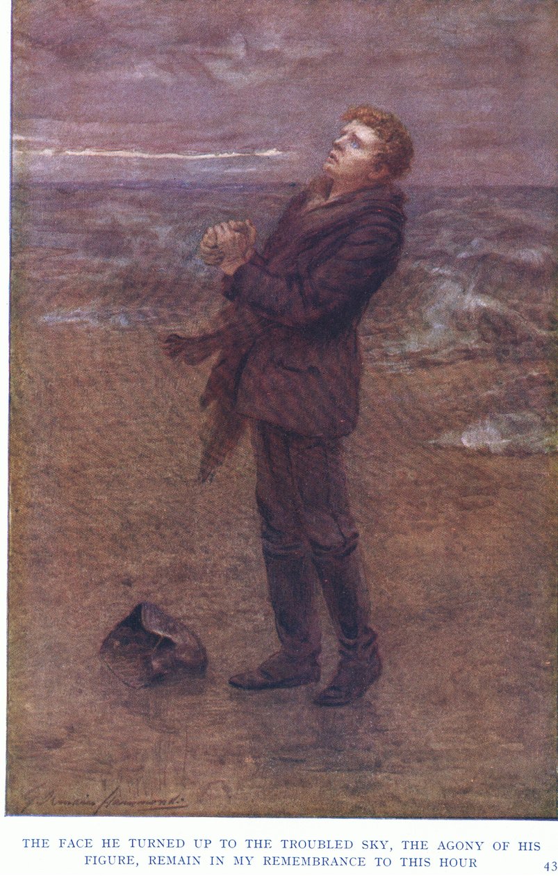 Kasvot, jonka hän käänsi levotonta taivasta kohti, hänen hahmonsa tuska ovat muistoissani tähän hetkeen asti tekijältä Gertrude E. Demain Hammond
