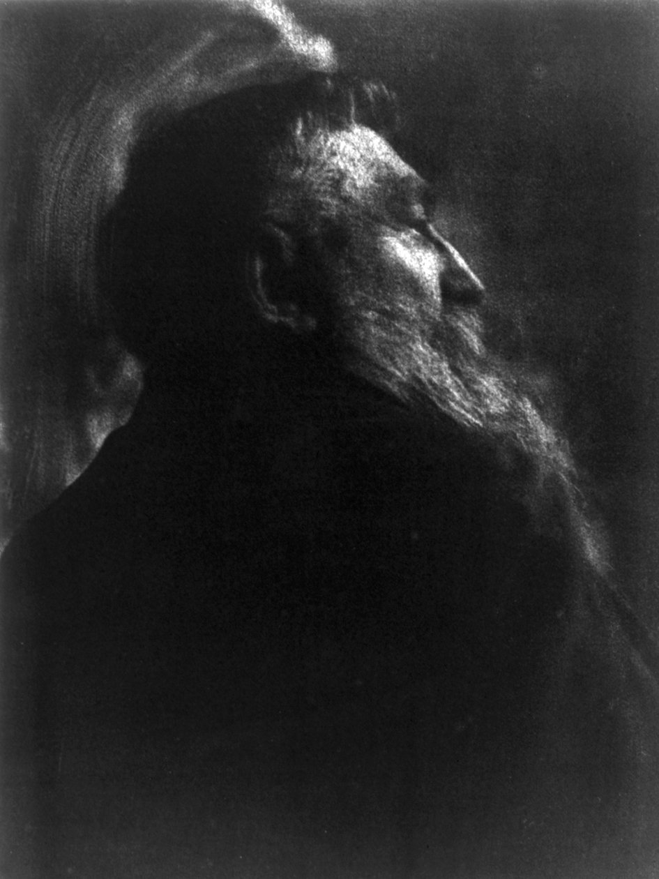 Gertrude Kasebierin (1852-1934) muotokuva ranskalaisesta kuvanveistäjä Auguste Rodinista (1840-1917) tekijältä Gertrude Käsebier
