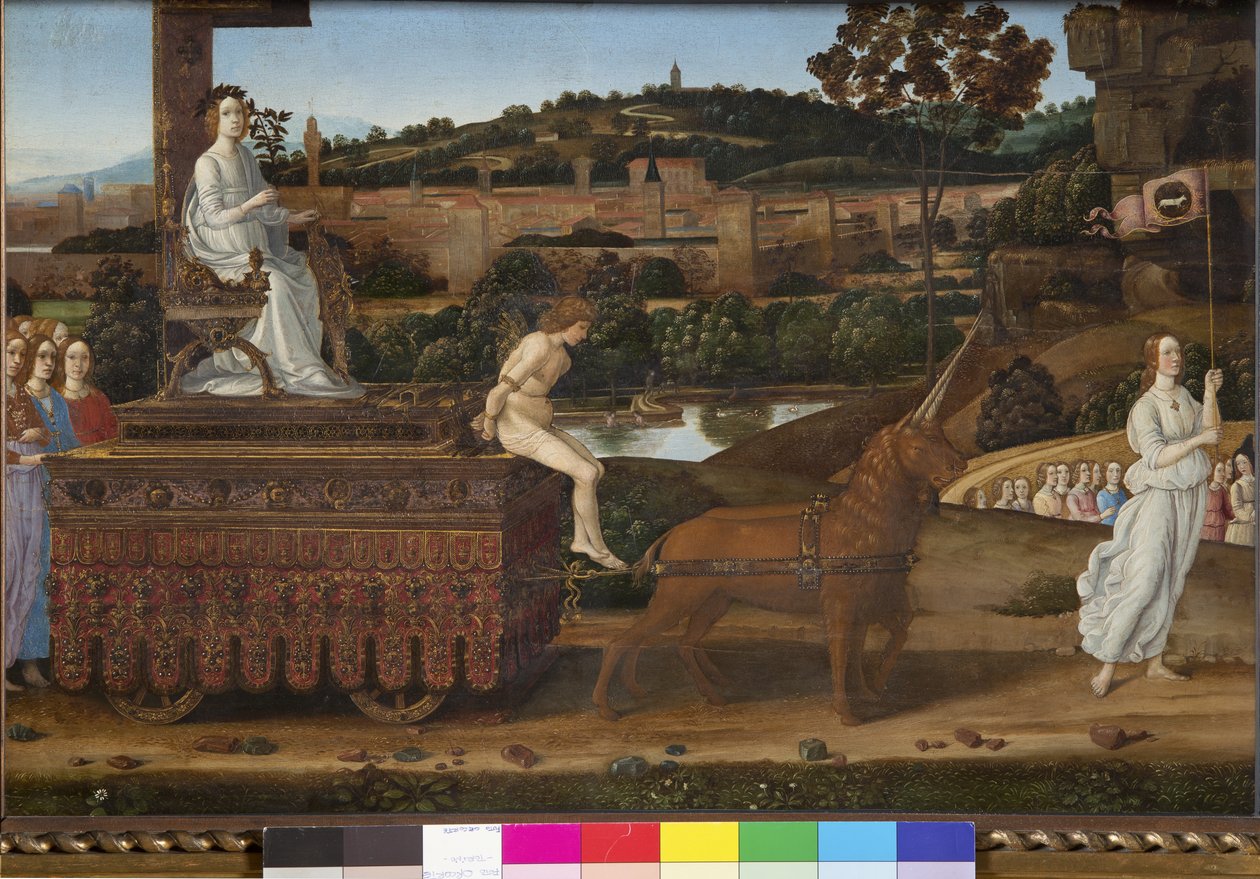 Siveyden voitto, noin 1485 tekijältä Gherardo di Giovanni