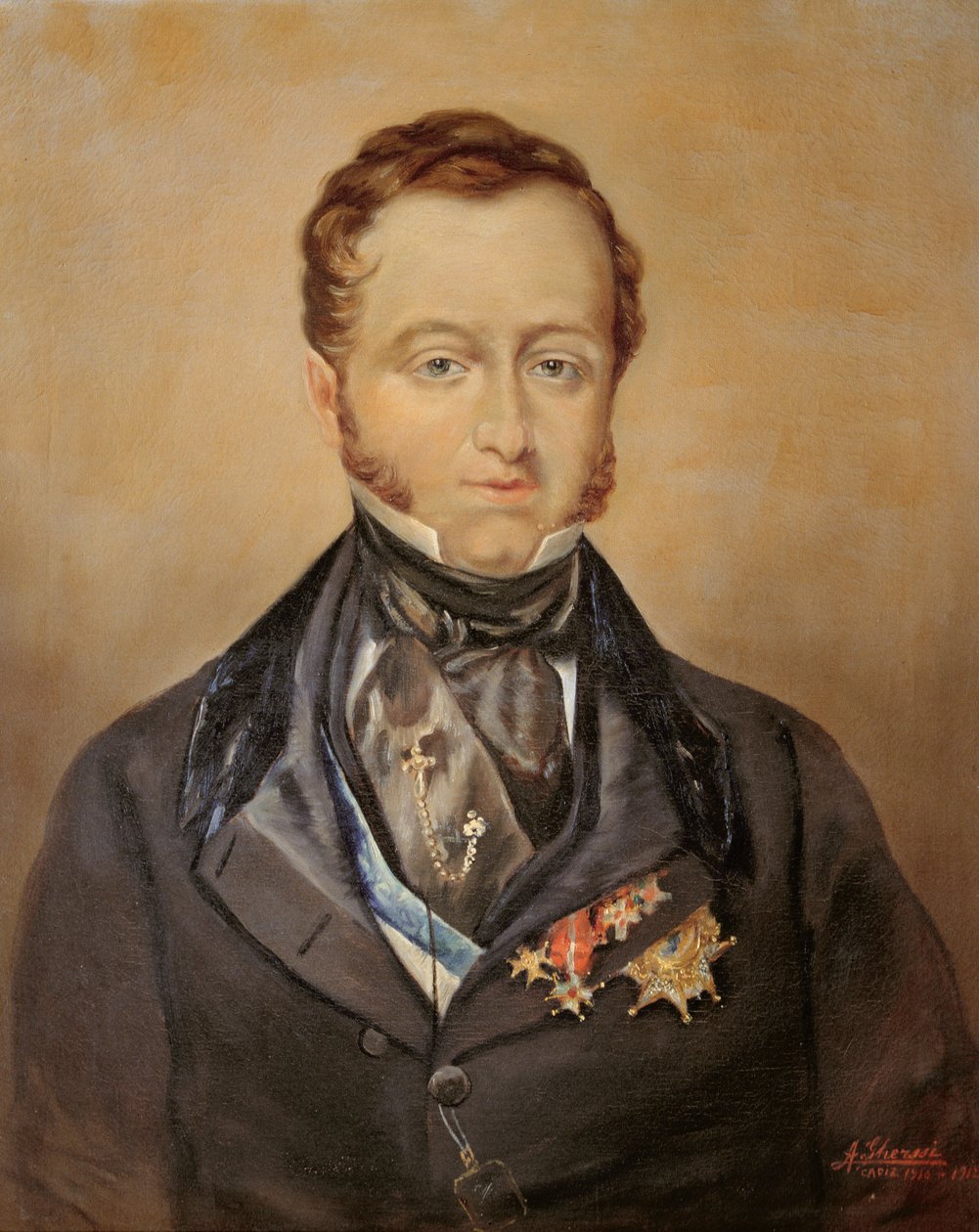 Muotokuva nimeltään José Maria Queipo del Llano Ruiz de Saravia (1768-1843) Torenon kreivi tekijältä Ghersi (after)