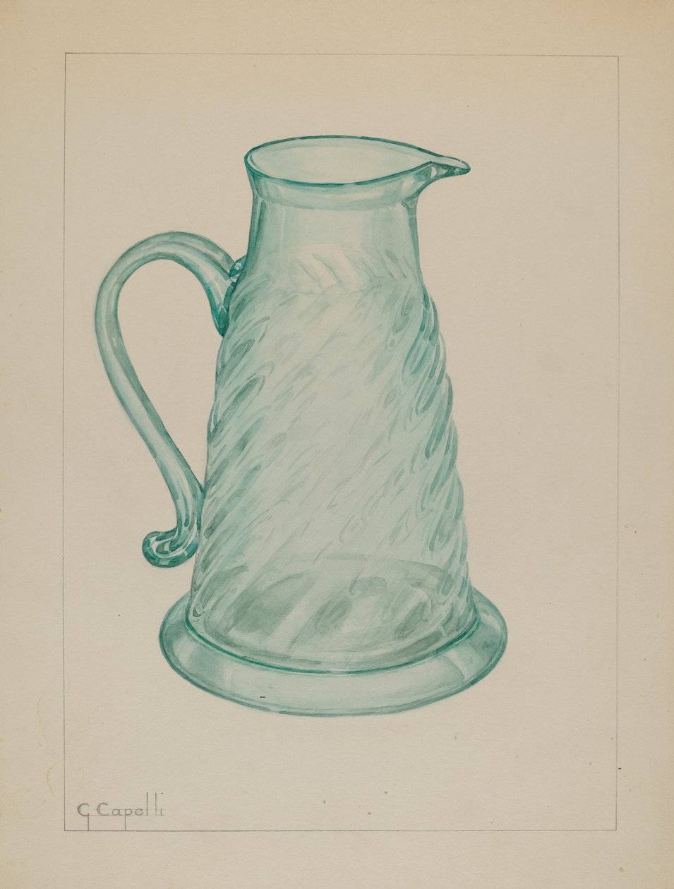 Melassikannu, n. 1937. tekijältä Giacinto Capelli