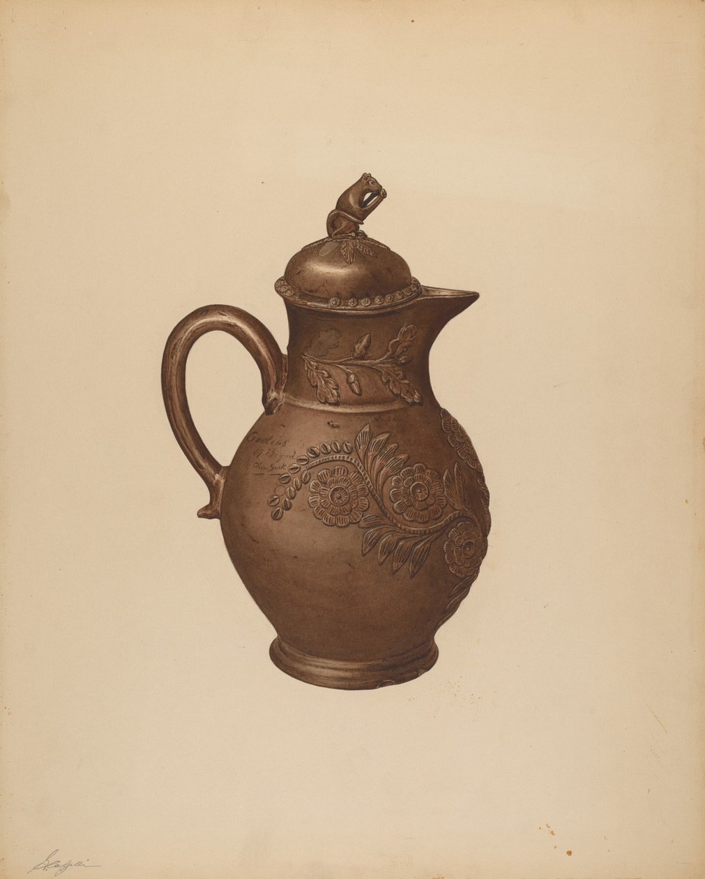 Teekannu, c. 1940. tekijältä Giacinto Capelli