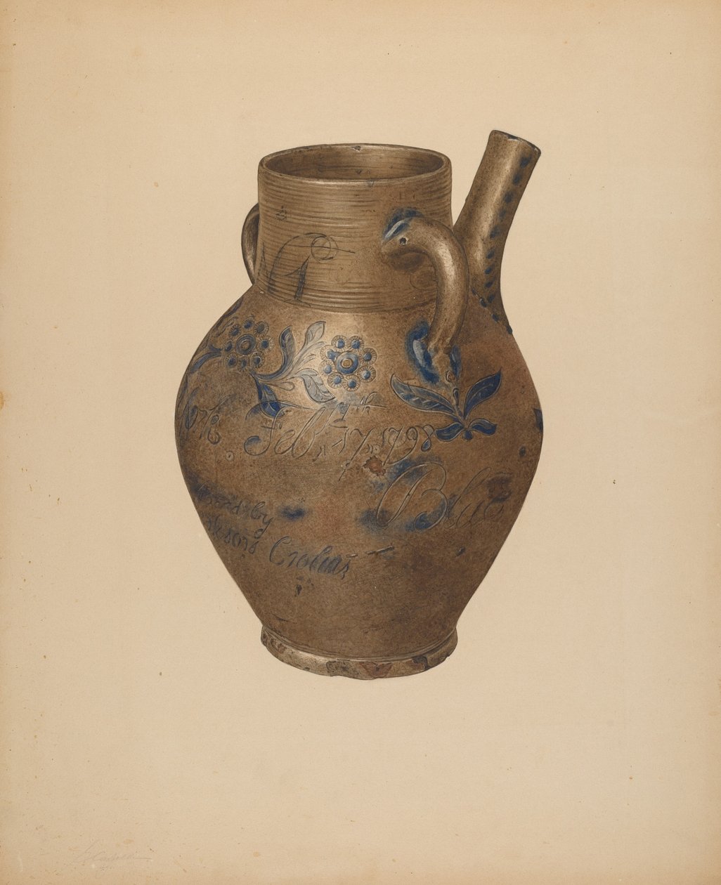 Vesikannu, c. 1940. tekijältä Giacinto Capelli