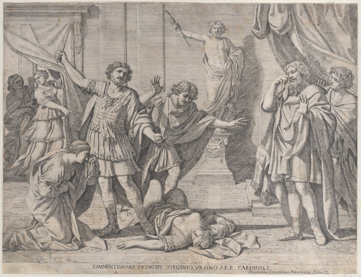 Virginian kuolema, 1630-80. tekijältä Giacinto Gimignani