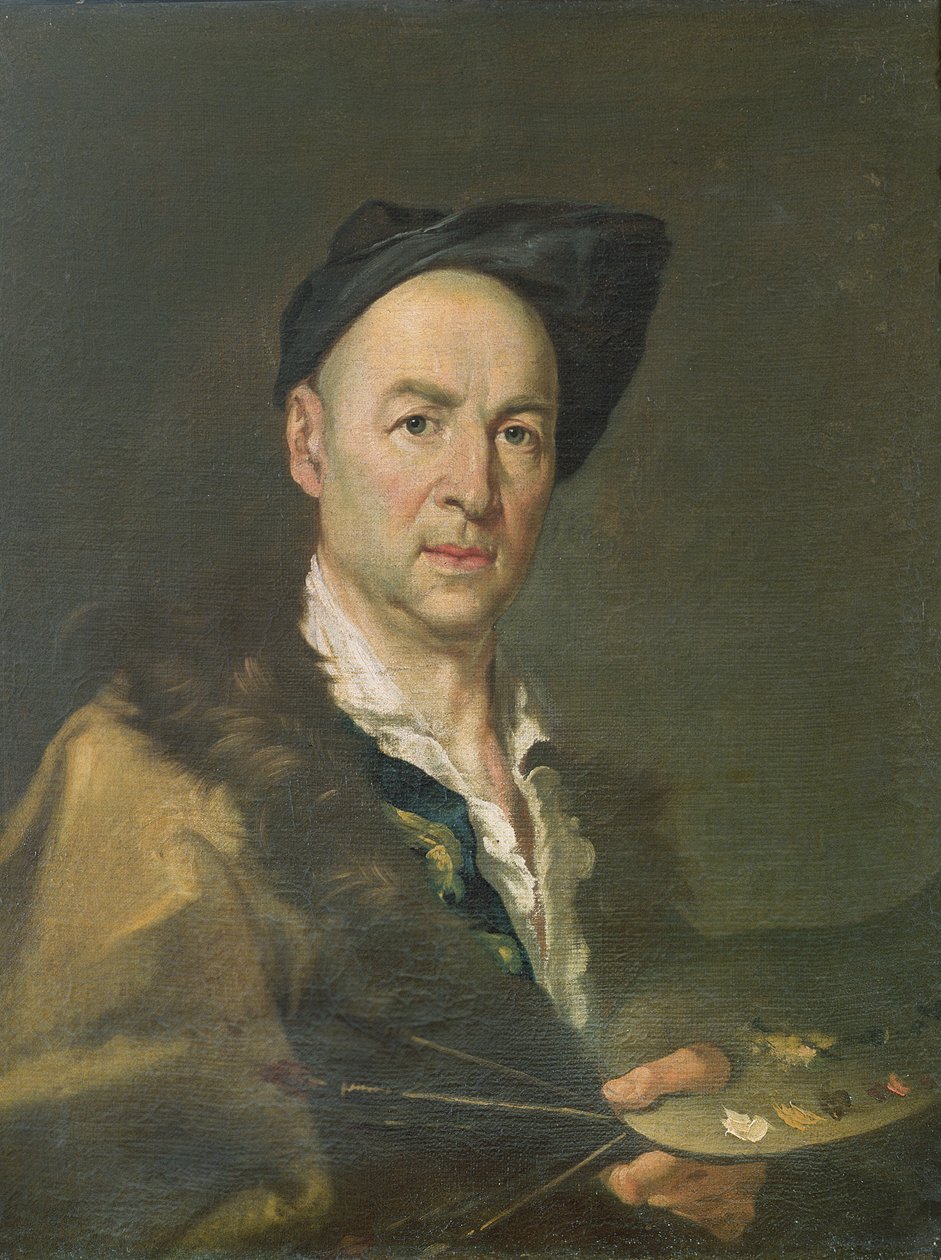 Taidemaalarin muotokuva, 1745-1755 tekijältä Giacomo Ceruti