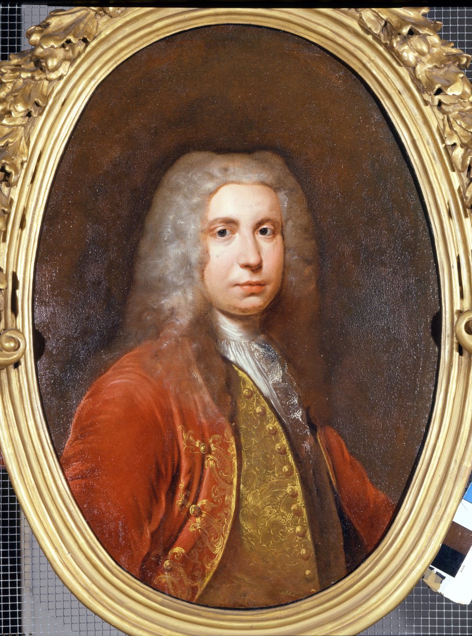 Herrasmiehen muotokuva. 1700-luvulla. Giacomo Cerutin maalaus nimeltä Pyochetto (1724? -?). Museo del Castello, Milano. tekijältä Giacomo Ceruti