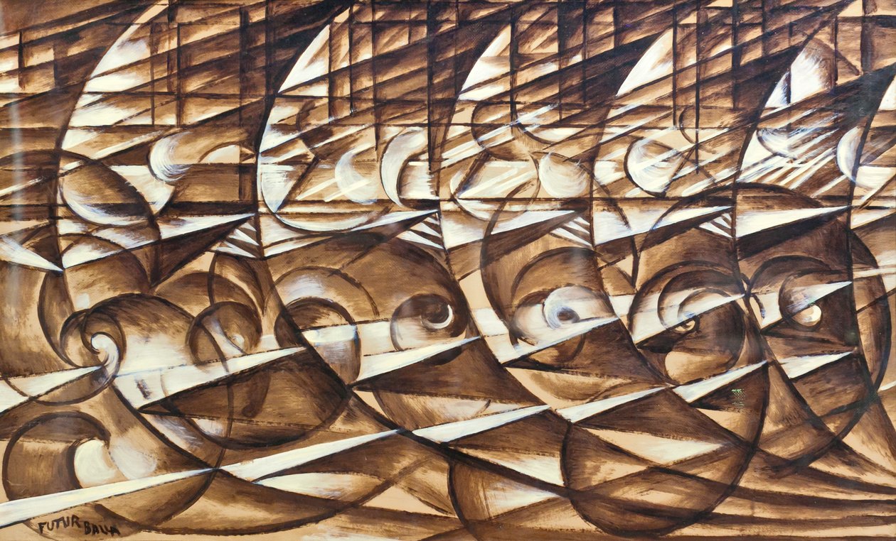 Dynaaminen laajentuminen ja nopeus tekijältä Giacomo Balla