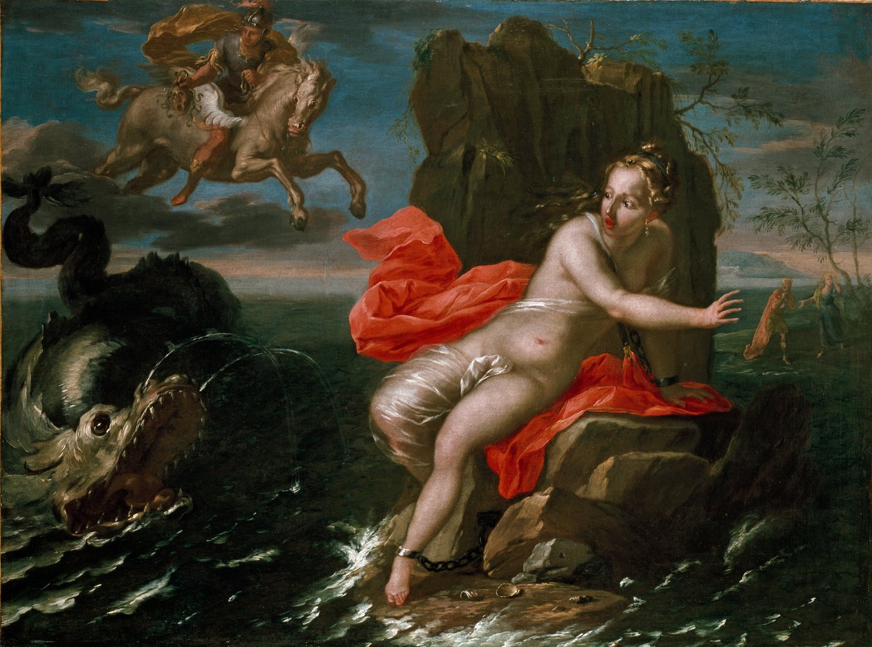 Perseus ja Andromeda, 1600-1700 tekijältä Giacomo Bolognini