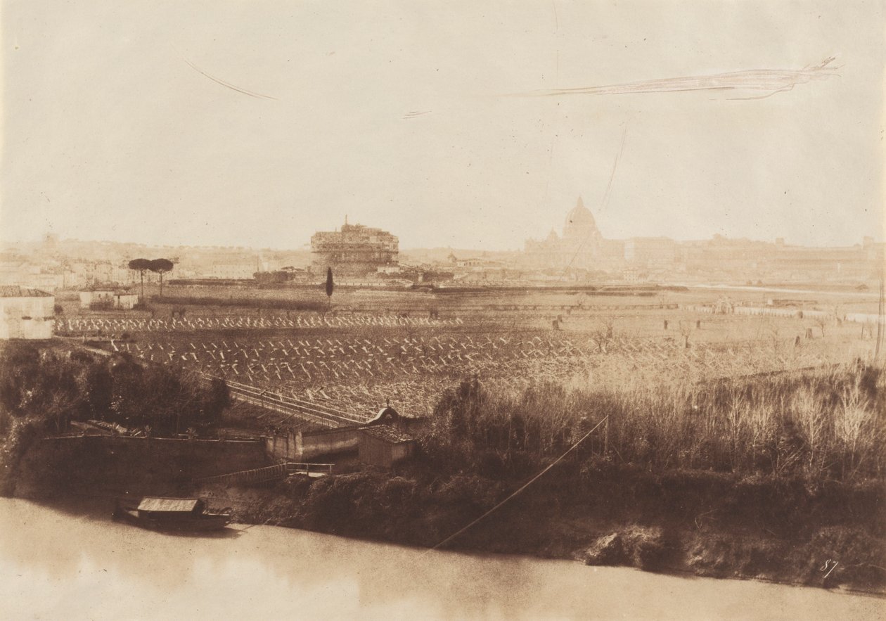 Näkymä Roomaan, 1857 (kuva) tekijältä Giacomo Caneva