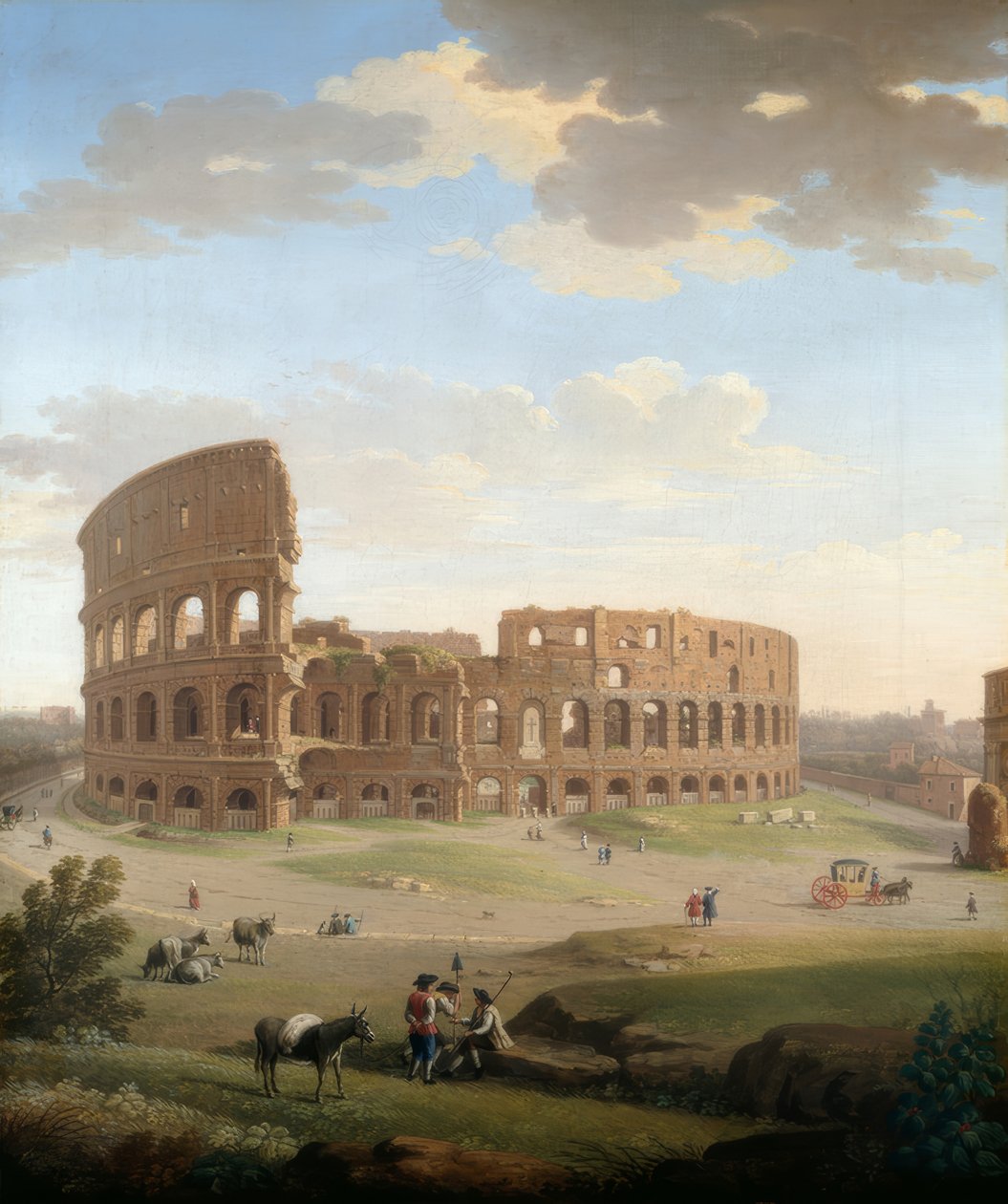 Rooma, näkymä Colosseumille tekijältä Giacomo van Lint