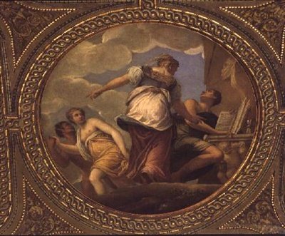 Tutkimuksen allegoria (kattomaalaus) tekijältä Giambattista Zelotti
