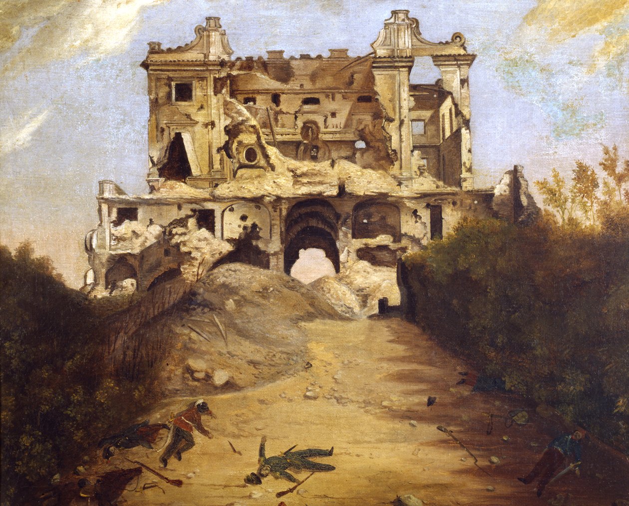 Neljän tuulen talo, n. 1849 (öljy kankaalle) tekijältä Giambattista Bassi