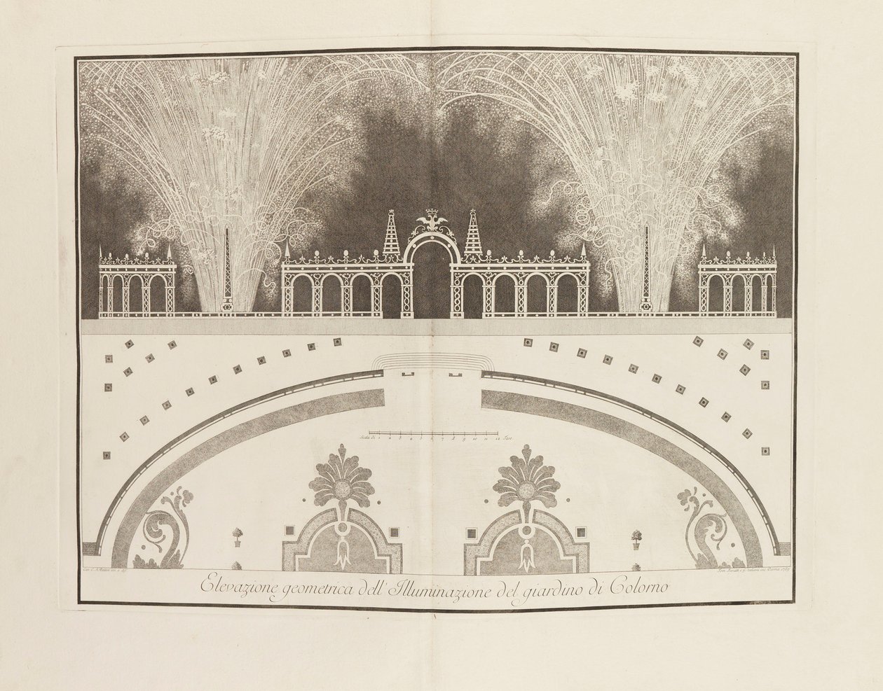 Festivaali Parman herttuan Ferdinandin ja arkkiherttuattaren häiden kunniaksi..., 1769. tekijältä Giambattista Bodoni