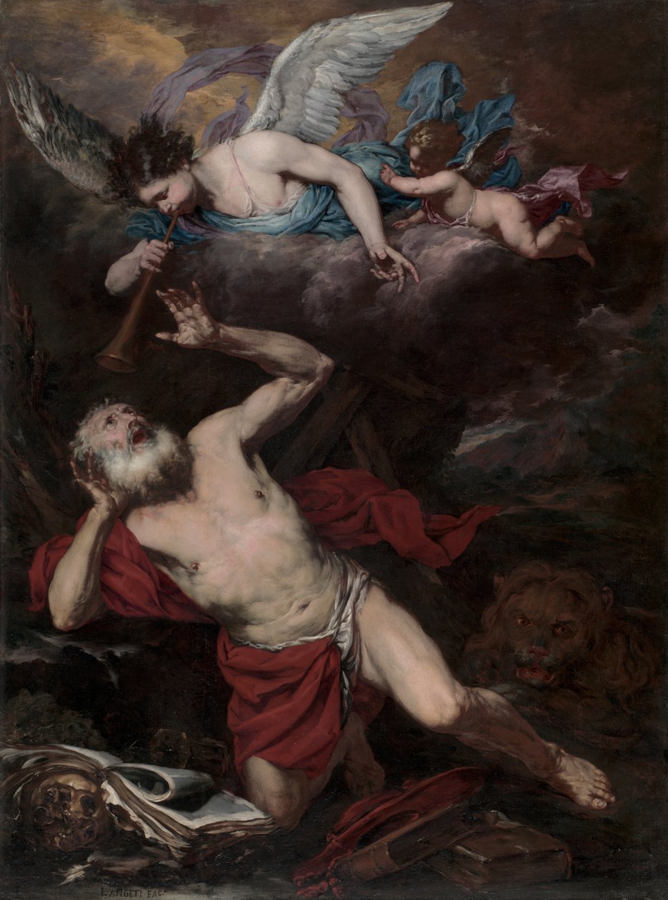 Pyhän Hieronymuksen visio, n. 1660 tekijältä Giambattista Langetti