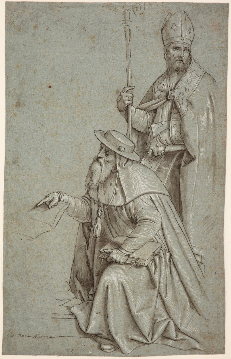 Pyhä Hieronymus ja Pyhä Augustinus / Ambroseus tekijältä Giambattista Moroni