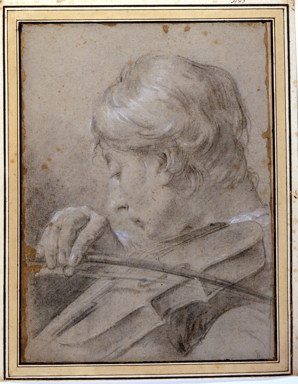 Viulisti. G. P. Piazzetta (1683 - 1754). Milano, Brera. tekijältä Giambattista Piazzetta