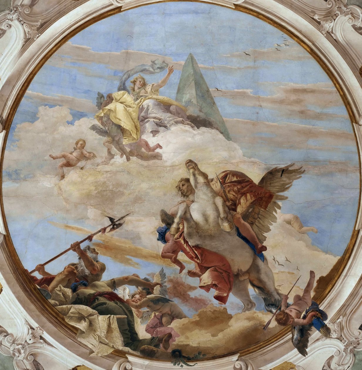 Bellerophon Pegasuksella, noin 1746. tekijältä Giambattista Tiepolo