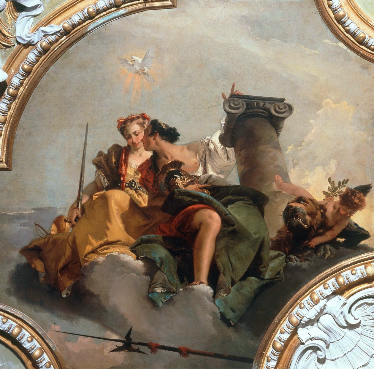 Rohkeutta ja oikeudenmukaisuutta, 1744. tekijältä Giambattista Tiepolo