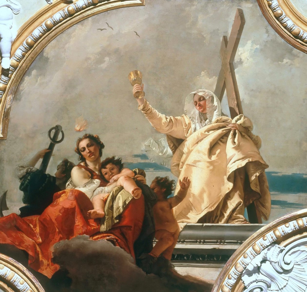 Usko, toivo ja rakkaus, 1744. tekijältä Giambattista Tiepolo