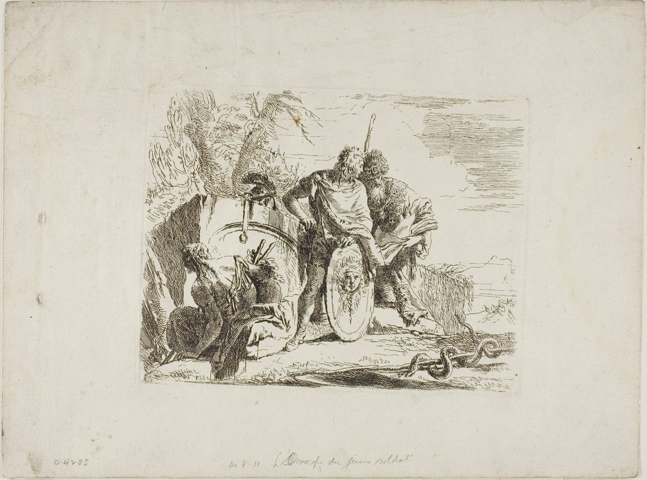 Astrologi ja nuori sotilas, Capriccista tekijältä Giambattista Tiepolo