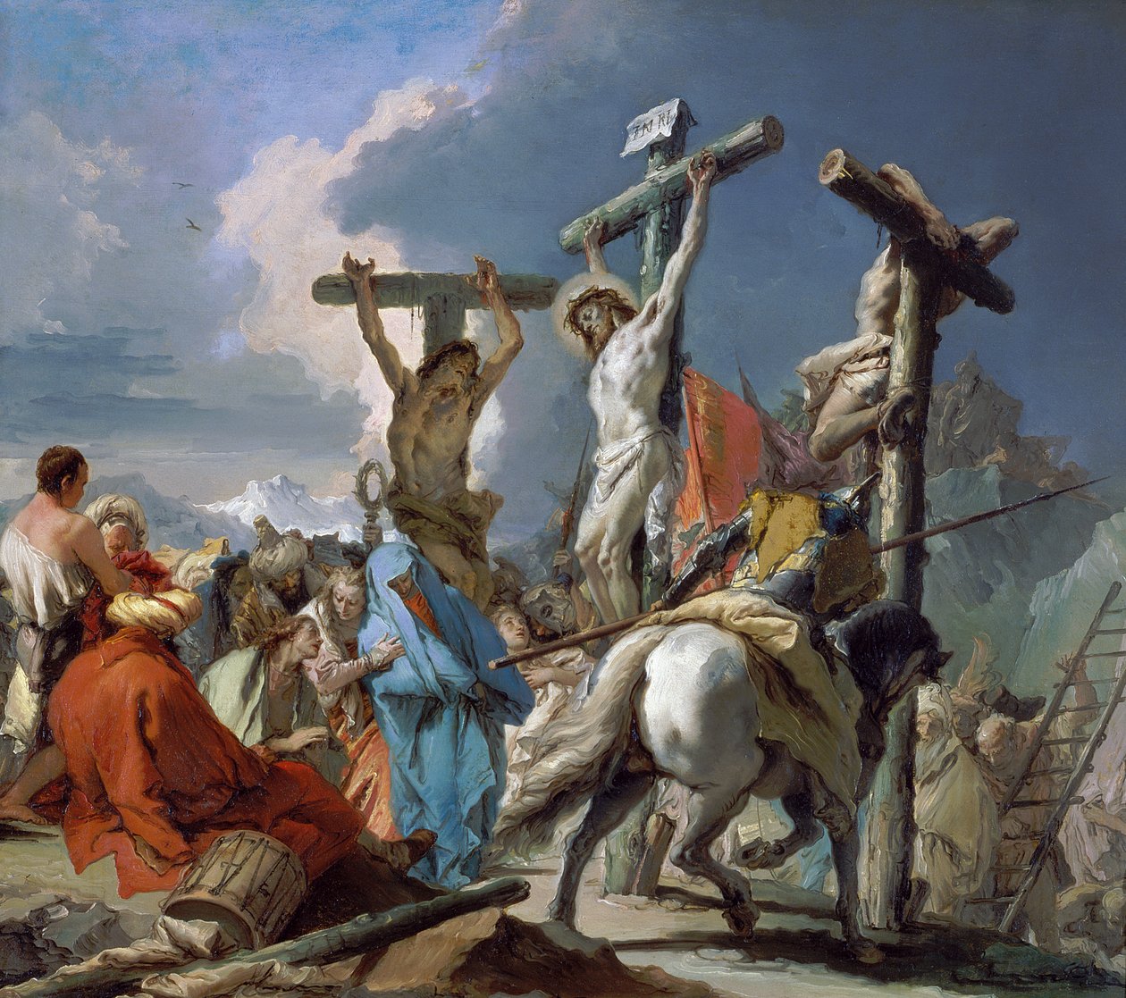 Ristiinnaulitseminen tekijältä Giambattista Tiepolo