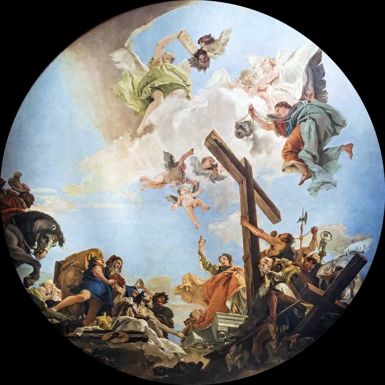 Todellisen ristin löytö, n. 1745. tekijältä Giambattista Tiepolo