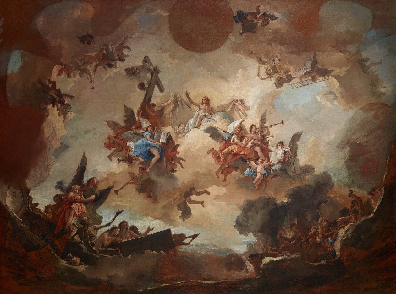 Viimeinen tuomio, 1730-1740. tekijältä Giambattista Tiepolo