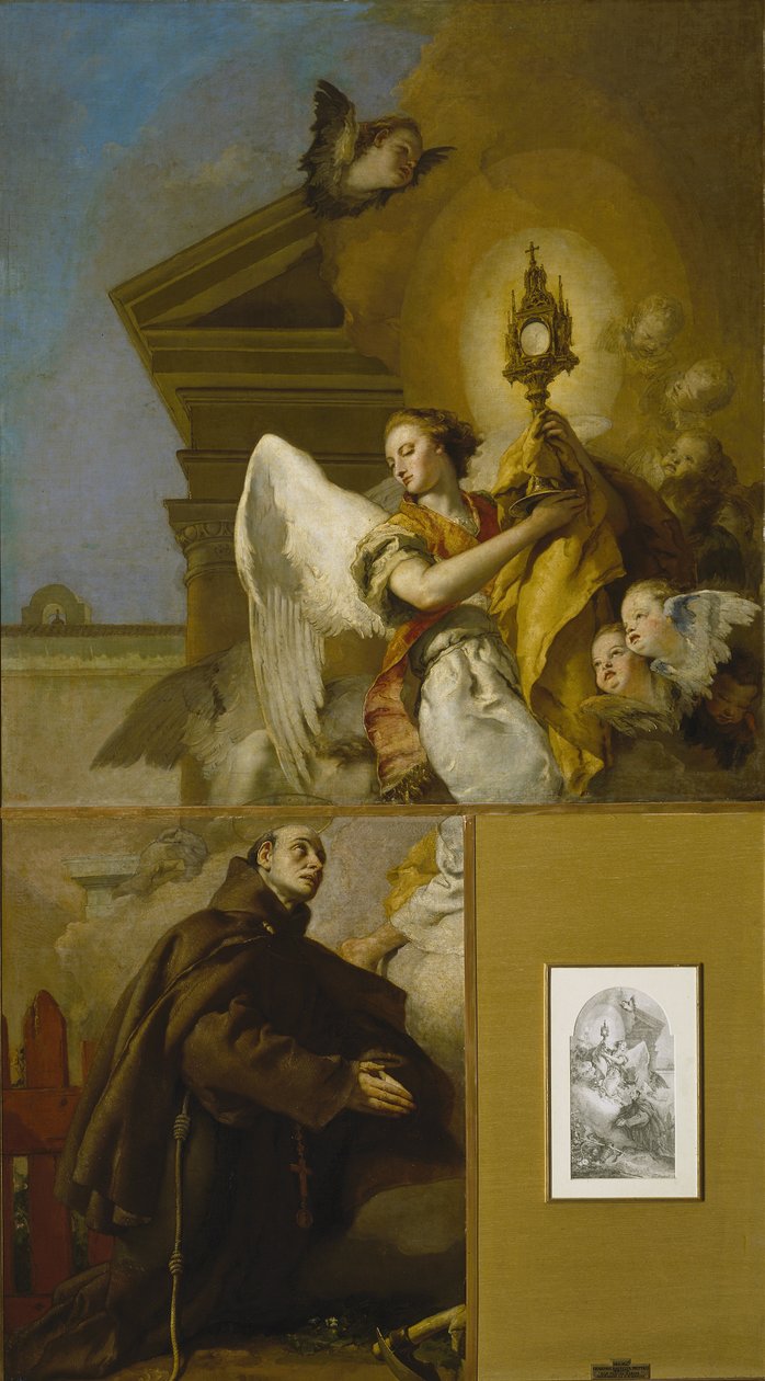 Pyhän Paschal Baylonin visio, 1767-1769 tekijältä Giambattista Tiepolo