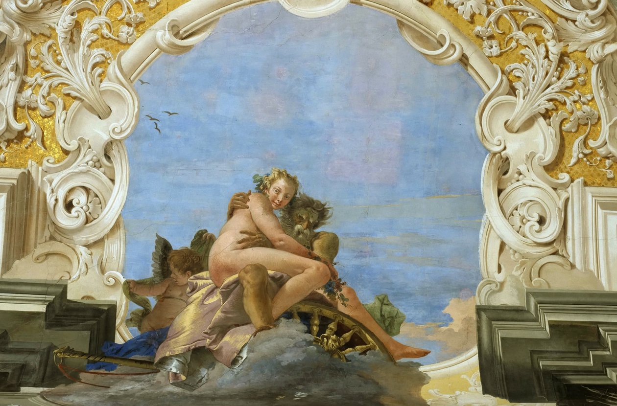 Aika sieppaa kaunotar Pluto sieppaa Persephone, noin 1746. tekijältä Giambattista Tiepolo